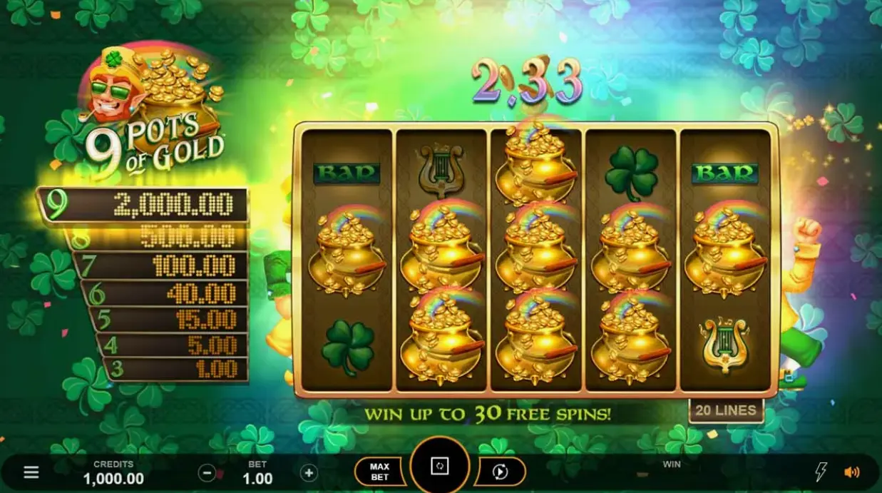 Demo Version 9 Pots Of Gold