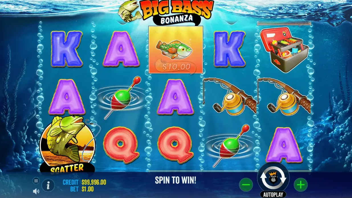 How to start playing Big Bass Bonanza on 1xBet