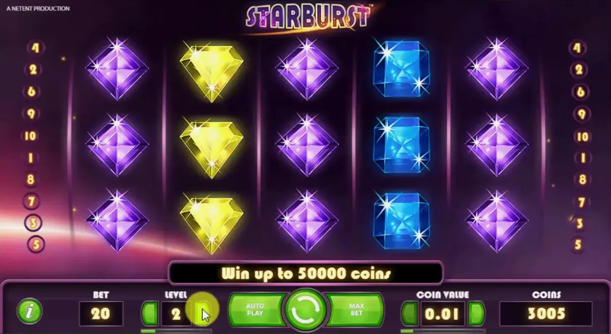 How to start playing Starburst on 1xBet