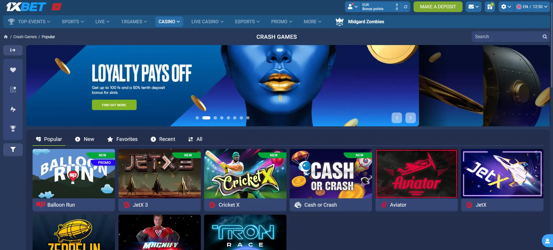 Crash Games at 1xBet Crash Games at 1xBet