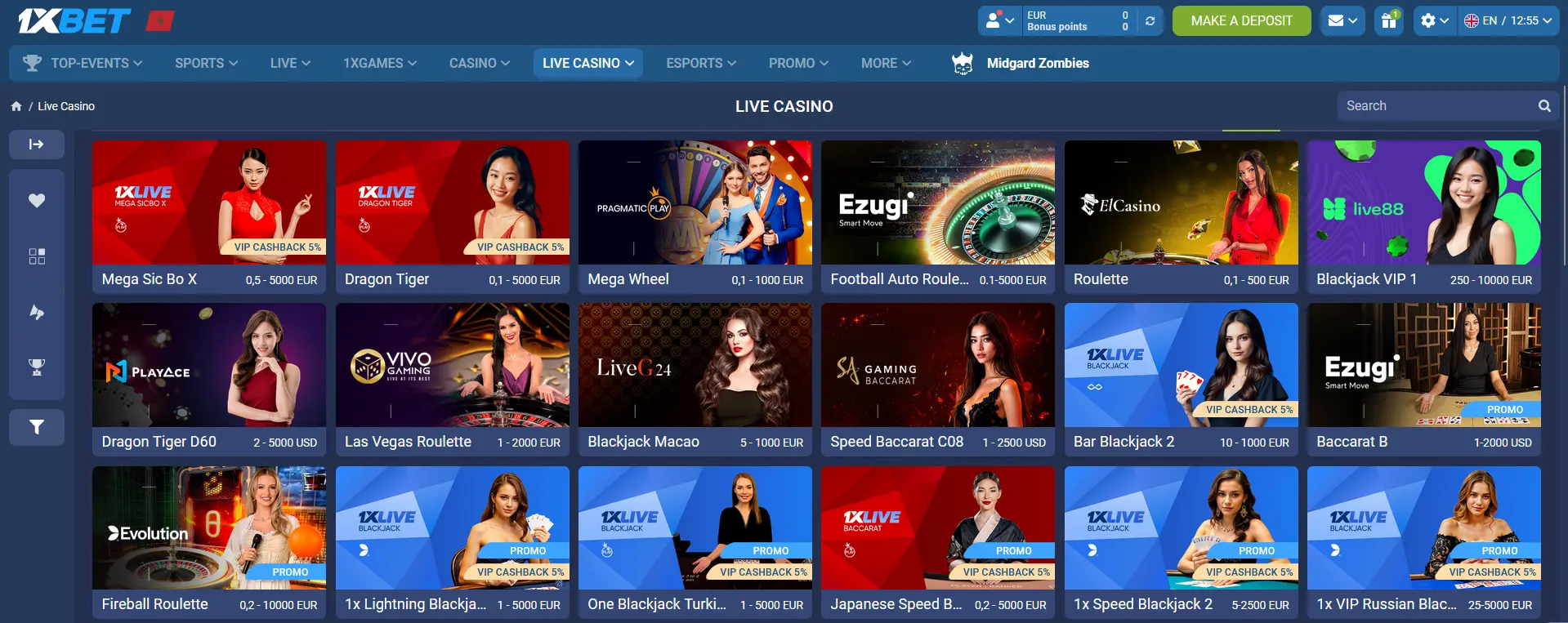 Live Casino at 1xBet Live Casino at 1xBet