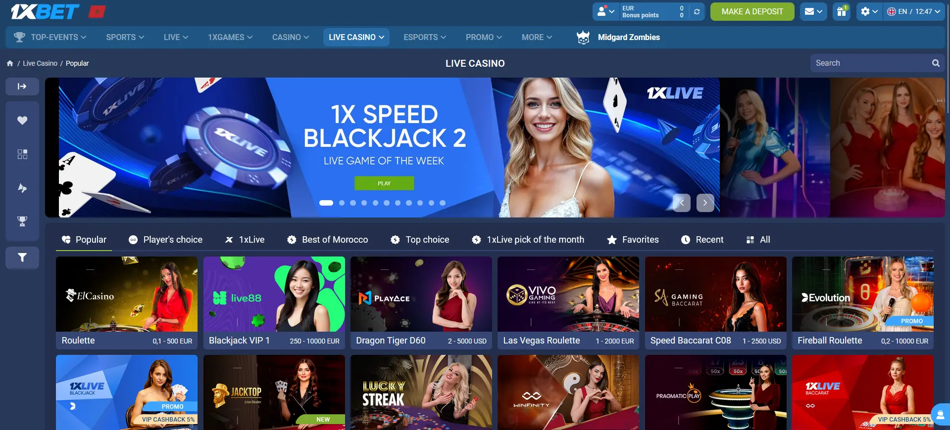 Live Dealer Casino 1xBet Live Dealer Casino 1xBet