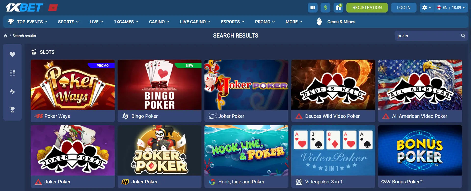 Poker Games at 1xBet Poker Games at 1xBet