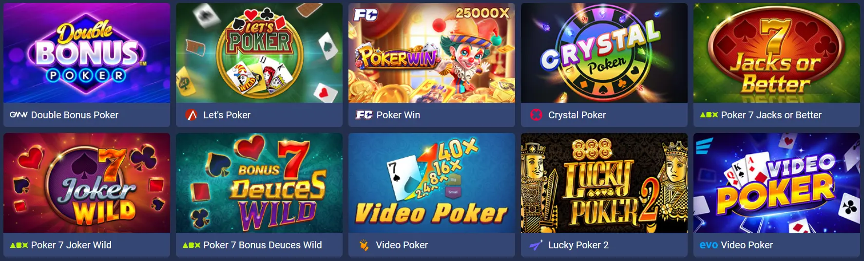 Poker Variants Available at 1xBet Poker Variants Available at 1xBet