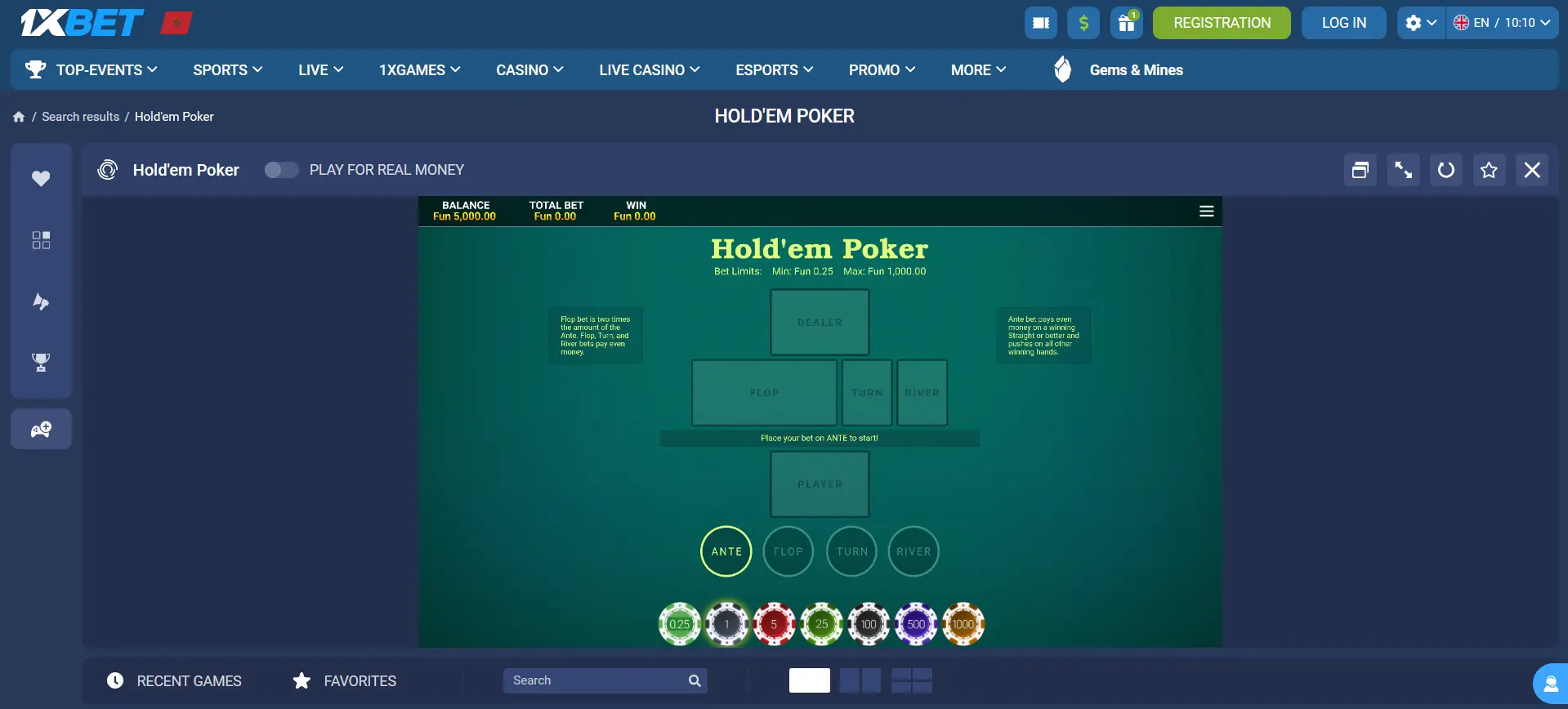Poker at 1xBet Poker at 1xBet