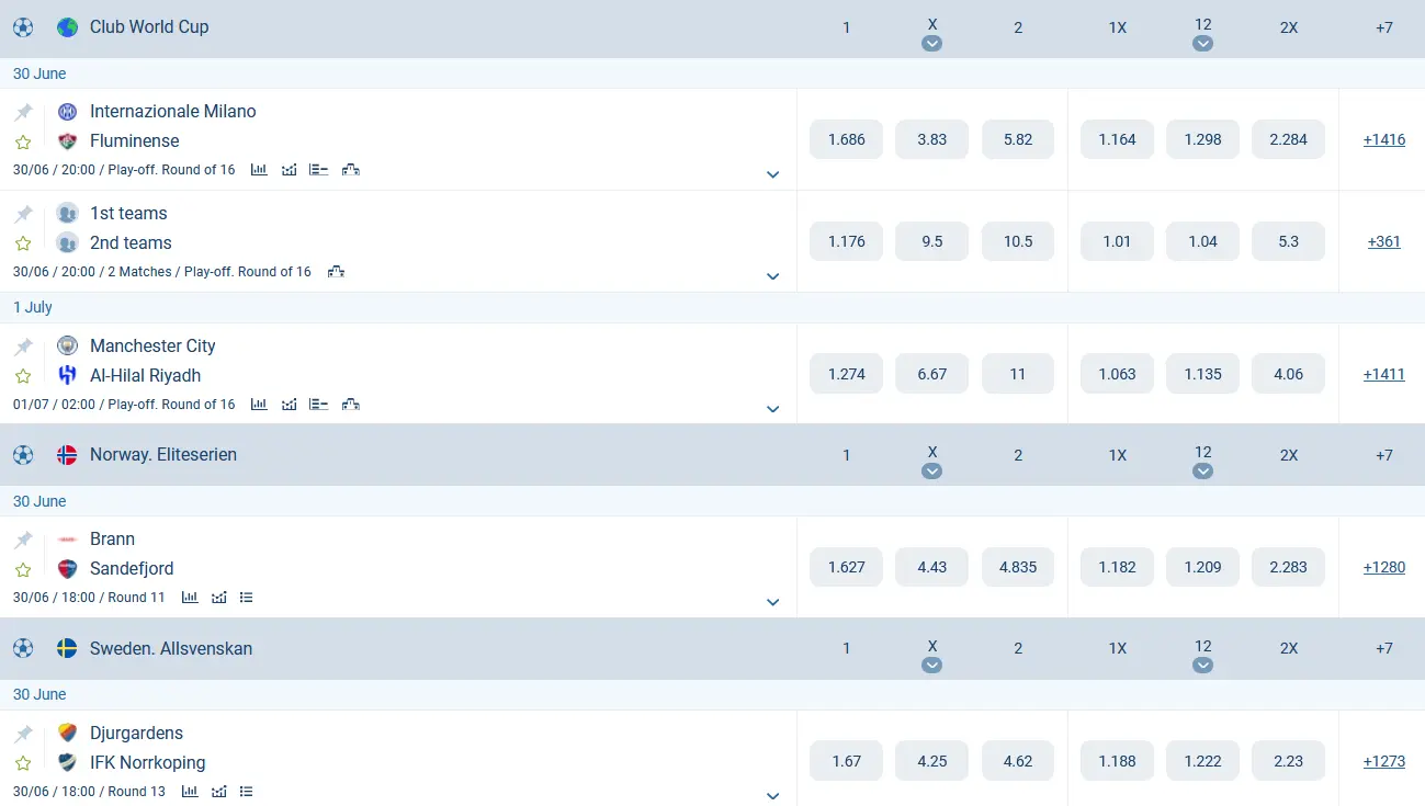 Sports Betting Formats at 1xBet
