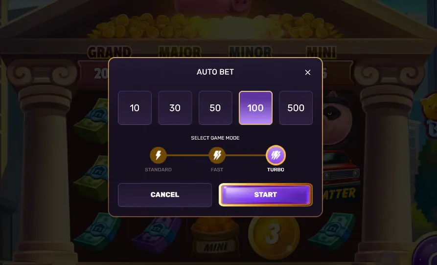 Autobet in Gangsta Piggy Hold and Win