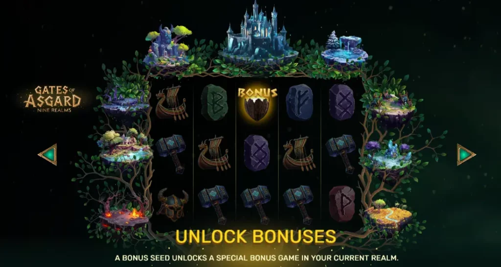Bonuses in Gates of Asgard Nine Realms