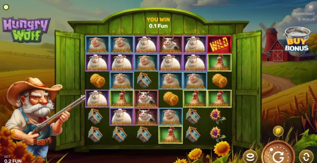 Gameplay in Hungry Wolf