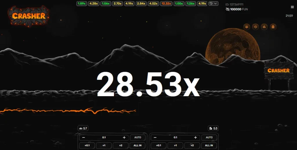 High Odds in Crasher High Odds in Crasher
