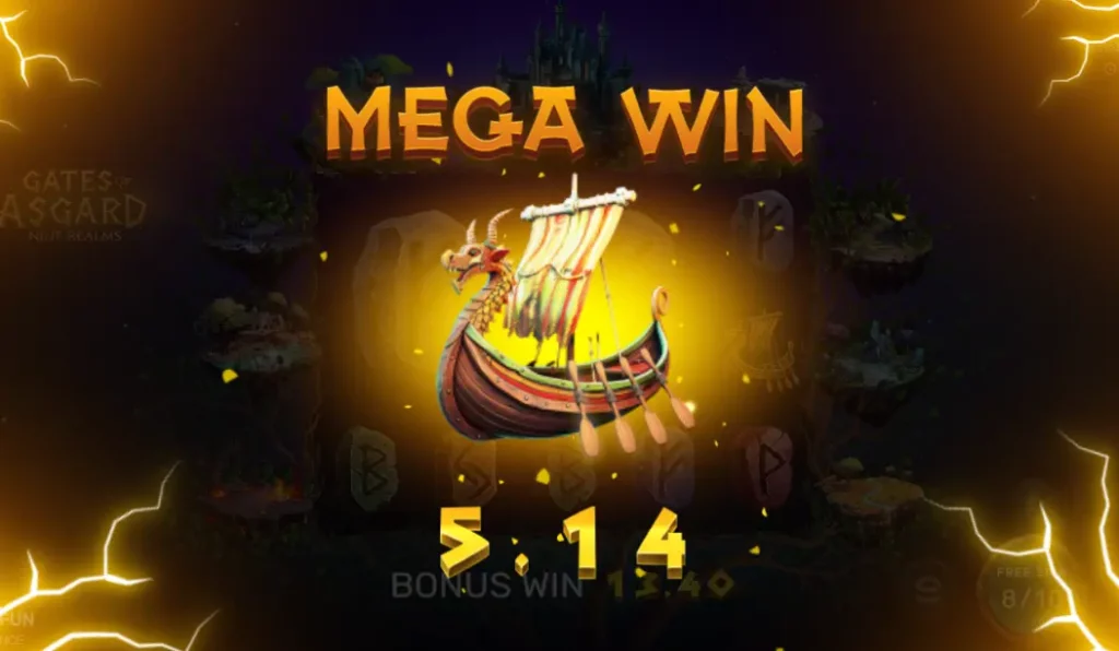 Mega Win in Gates of Asgard Nine Realms