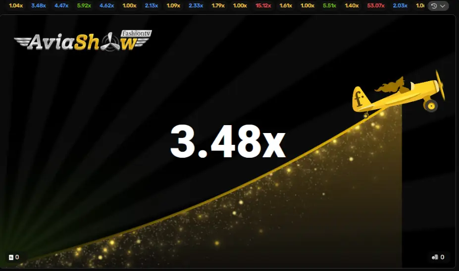 Plane takeoff at Aviashow