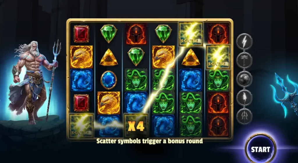 Scatter Symbol in Olympian Legends