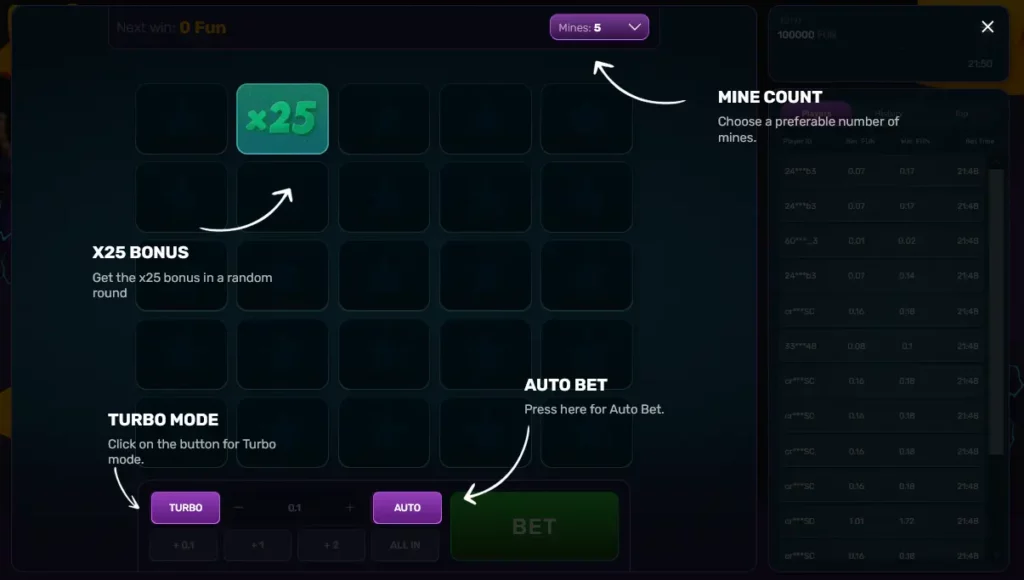 Turbo Mines Tutorial