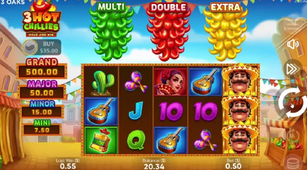 3 Hot Chilli Peppers Gameplay
