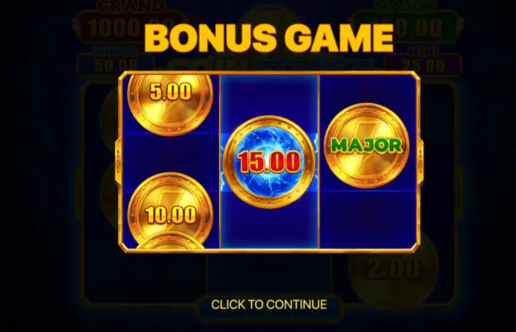 Coin Strike Hold and Win Bonus Game
