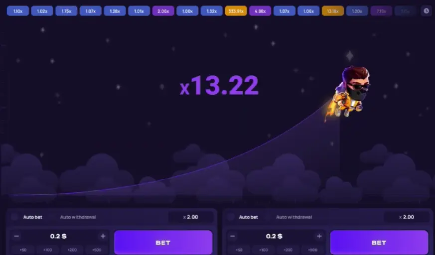 Lucky Jet Interface