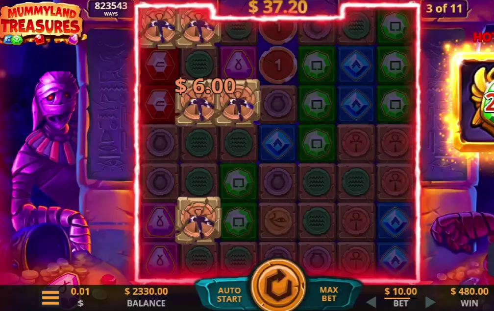 Mummyland Treasures Gameplay